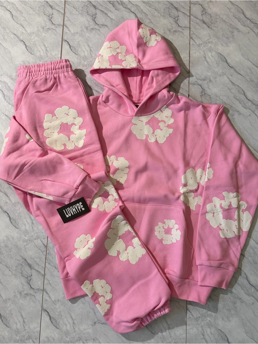 Pink Denim Tears Sweatsuit